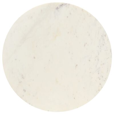 vidaXL Salontafel 60x60x35 cm echt steen met marmeren textuur wit