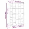 vidaXL Boekenkast Sonoma Eiken 82 x 32 x 144,5 cm Bewerkt hout
