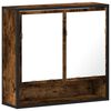 vidaXL Badkamerspiegelkast 65x20x60 cm bewerkt hout gerookt eikenkleur