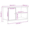vidaXL Tv-meubel 80x40x50 cm bewerkt hout sonoma eikenkleurig