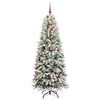 vidaXL Kunstkerstboom met 300 LED met standaard Wit 78 x 78 x 210 cm