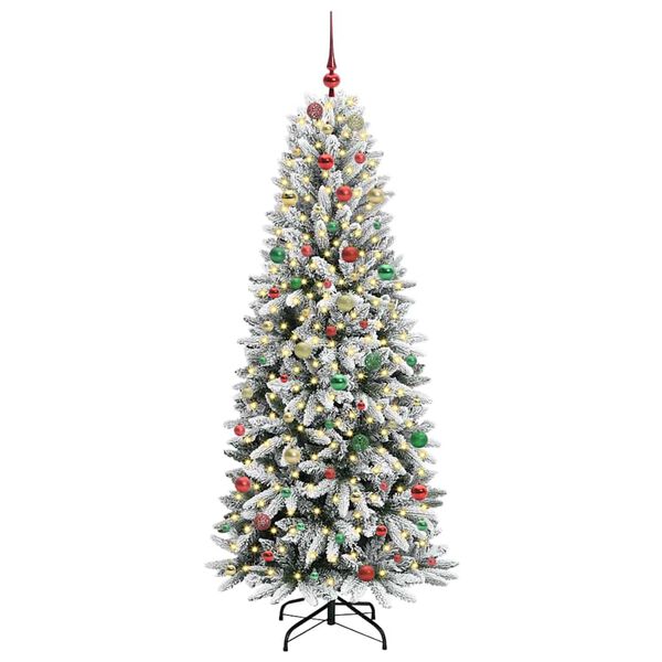 vidaXL Kunstkerstboom met 300 LED met standaard Wit 78 x 78 x 210 cm