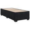 vidaXL Boxspring met matras fluweel zwart 90x200 cm