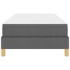 vidaXL Boxspringbed Donkergrijs 80 x 200 cm Stof