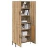 vidaXL Highboard Artisan Eiken 69,5 x 34 x 180 cm Bewerkt hout