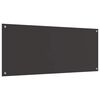vidaXL Keuken Achterwand Donkergrijs 120 x 50 x 0,6 cm gehard glas