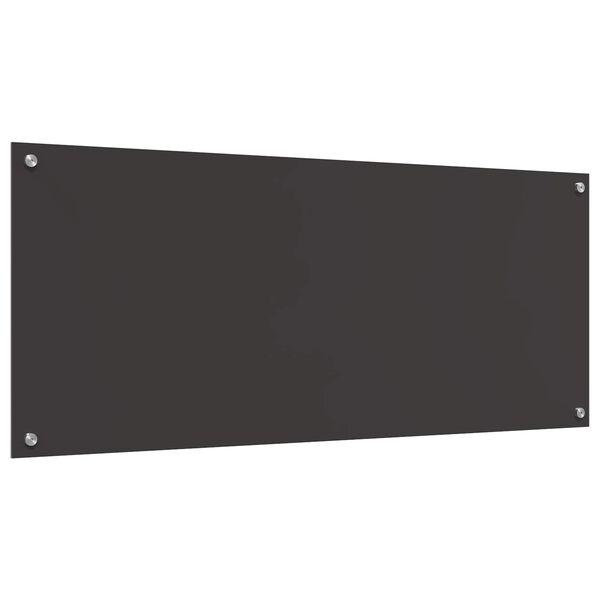 vidaXL Keuken Achterwand Donkergrijs 120 x 50 x 0,6 cm gehard glas