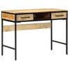 vidaXL Schrijfbureau Bruin 100 x 50 x 75 cm Massief Mango Hout