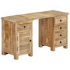 vidaXL Bureau 140x50x77 cm massief mangohout