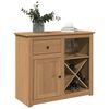 vidaXL Dressoir met lade Panama 93x40x80 cm massief grenenhout