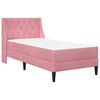 vidaXL Bedframe met matras met matras Roze 90 x 200 cm Fluweel