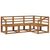 vidaXL Buiten bankenset 4 pcs Naturel Massief Acaciahout