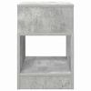 vidaXL Bijzettafel 2 pcs Beton Grijs 30,5 x 30 x 45 cm Bewerkt hout