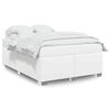 vidaXL Bedframe zonder matras 137x190 cm kunstleer wit