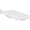 vidaXL Matras Wit 80 x 200 cm Jacquard stof