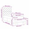 vidaXL Boxspringbed met matras Lichtgrijs 100 x 200 cm Stof