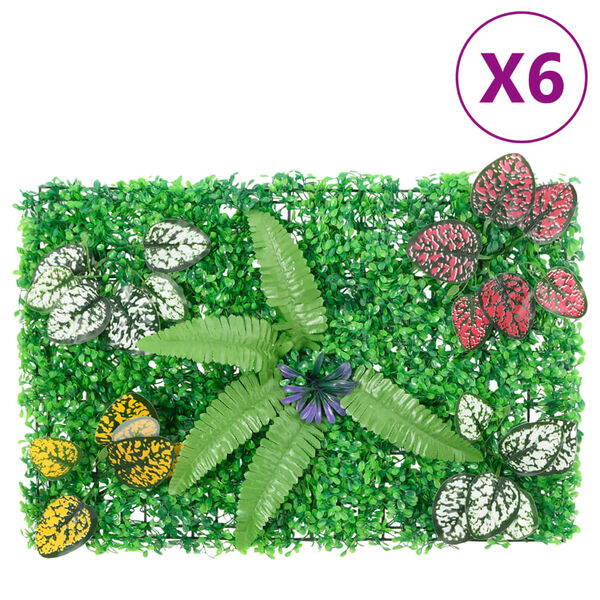 &nbsp;vidaXL Hek met kunstplanten&nbsp;6 st 40x60 cm groen