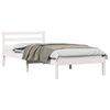 vidaXL Bedframe Wit 225,5 x 85,5 x 69,5 cm Massief Vurenhout