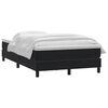 vidaXL Boxspring met matras fluweel zwart 120x220 cm