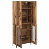 vidaXL Highboard Oud Hout 69,5 x 34 x 180 cm Bewerkt hout