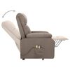 vidaXL Sta-op-massagestoel stof taupe