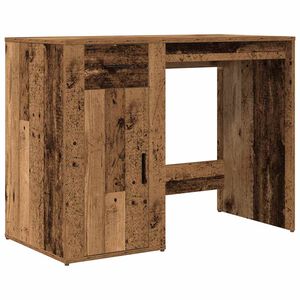 vidaXL Bureau 100x49x75 cm bewerkt hout oud houtkleurig
