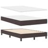 vidaXL Boxspringbed met matras Donkerbruin 120 x 200 cm Stof