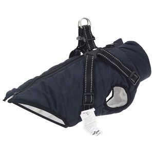 vidaXL Hondenjas Marineblauw L32 Fleece en polyester