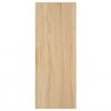 vidaXL Hoge kast 34,5x34x180 cm bewerkt hout sonoma eikenkleurig