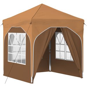 vidaXL Pop-up partytent 192 x 192 x 245 cm Beige