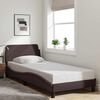 vidaXL Bedframe "Dover" 90x190 cm stof donkerbruin