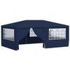 vidaXL Partytent met zijwanden professioneel 90 g/m&sup2; 4x6 m blauw