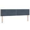 vidaXL Boxspring met matrassen fluweel donkergrijs 200x210 cm