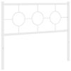 vidaXL Vervangend hoofdbord 107 cm metaal wit