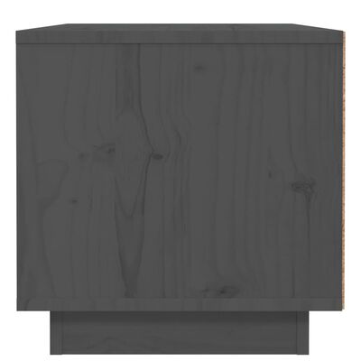 vidaXL Nachtkastjes 2 st 40x34x35 cm massief grenenhout grijs