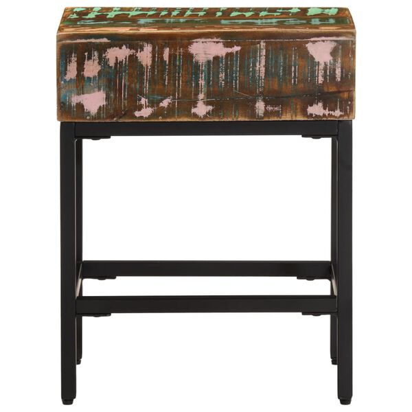 vidaXL Bijzettafel 40x30x51 cm massief gerecycled hout