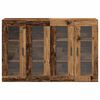 vidaXL Wandkasten 2 pcs Oud Hout 69,5 x 34 x 90 cm Bewerkt hout
