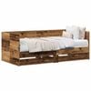 vidaXL Dagbed met hoofdeinde Oud Hout 90 x 200 cm Bewerkt hout