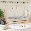 vidaXL Kinderbedframe 90x200 cm massief grenenhout
