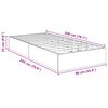 vidaXL Ottoman Bedframe met opslag Grijze Sonoma 203 x 90 x 25 cm