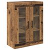 vidaXL Hoge kast 2 pcs Oud Hout Bewerkt hout