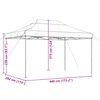 vidaXL Partytent inklapbaar pop-up 440x292x315 cm zwart
