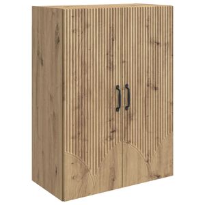 vidaXL Wandkast 66 x 34,5 x 90 cm Bewerkt hout Artisanaal eiken