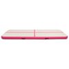 vidaXL Gymnastiekmat met pomp opblaasbaar 300x100x15 cm PVC roze