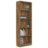 vidaXL Boekenkast 60x24x175 cm bewerkt hout gerookt eikenkleurig