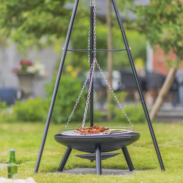 RedFire Tuinbarbecue met driepoot en vuurschaal 50 cm zwart