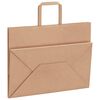 vidaXL Papieren zakken 50 st met hengsels 32x17x25 cm bruin
