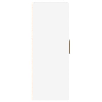 vidaXL Wandkast 69,5x32,5x90 cm bewerkt hout hoogglans wit