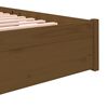 vidaXL Bedframe massief hout honingbruin 200x200 cm