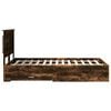 vidaXL Bedframe met lade met hoofdeinde met opslag Bewerkt hout